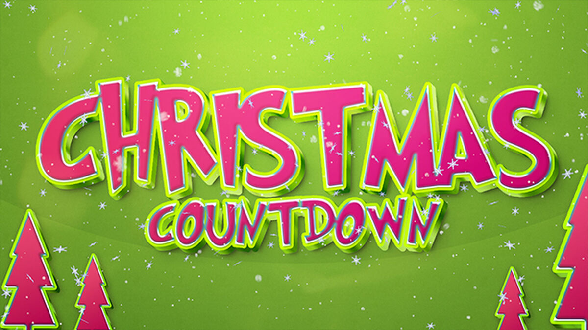 Neon Green Christmas Countdown image number null